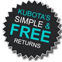 Kubotas simple and free returns